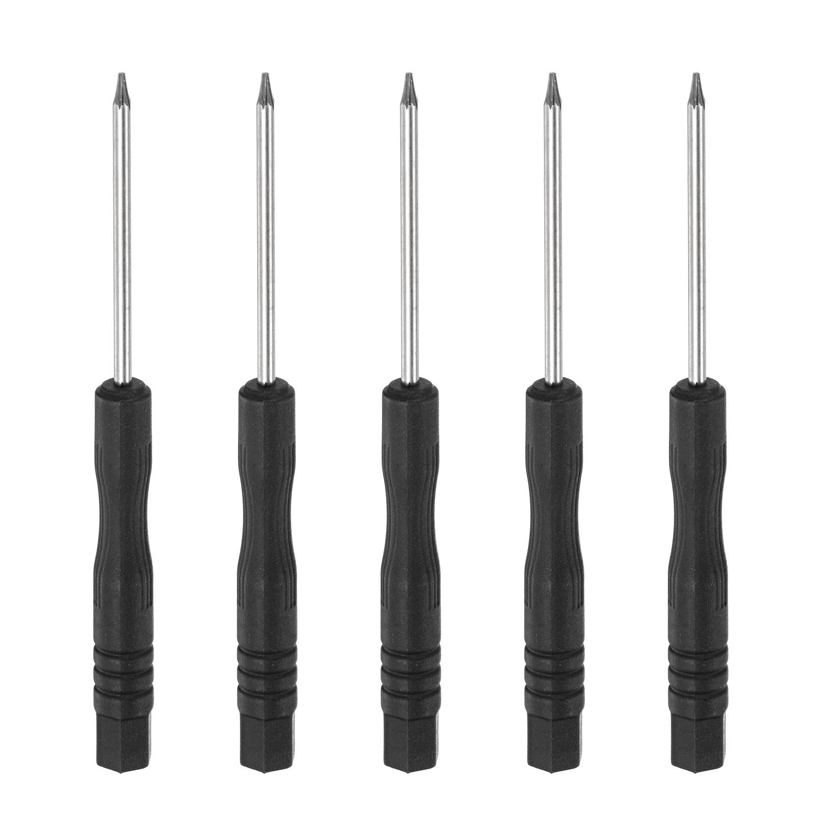 0.8mm Mini Star Screwdriver for Watch Eyeglasses Electronics Repair， 5 Pcs - Black - - 37422399