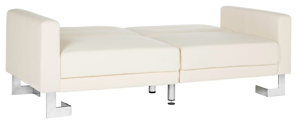 Bree Foldable Sofa Bed Beige   Contemporary   Sleeper Sofas   by Peachtree Fine Furniture  Houzz