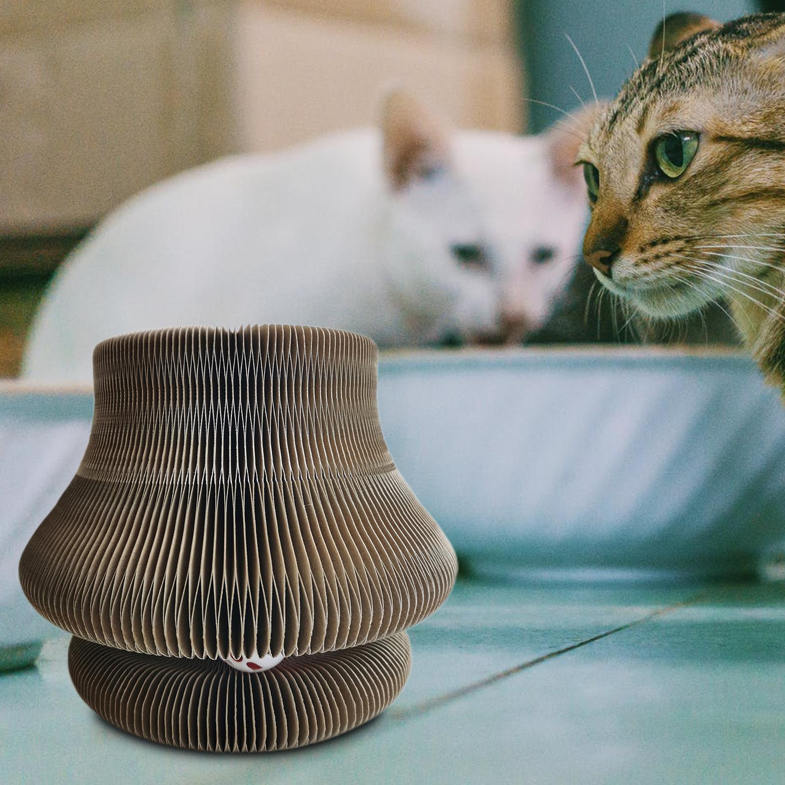 Cat Scratcher Cardboard Ball Track Scratching Pad Funny Toy for Protecting Furniture Entertainment Grinding Claws s Floor