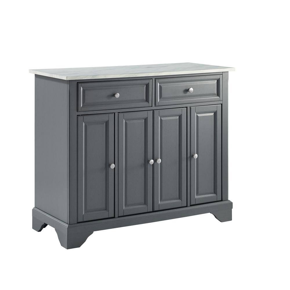 CROSLEY FURNITURE Avery Grey Kitchen Island KF30043BGY