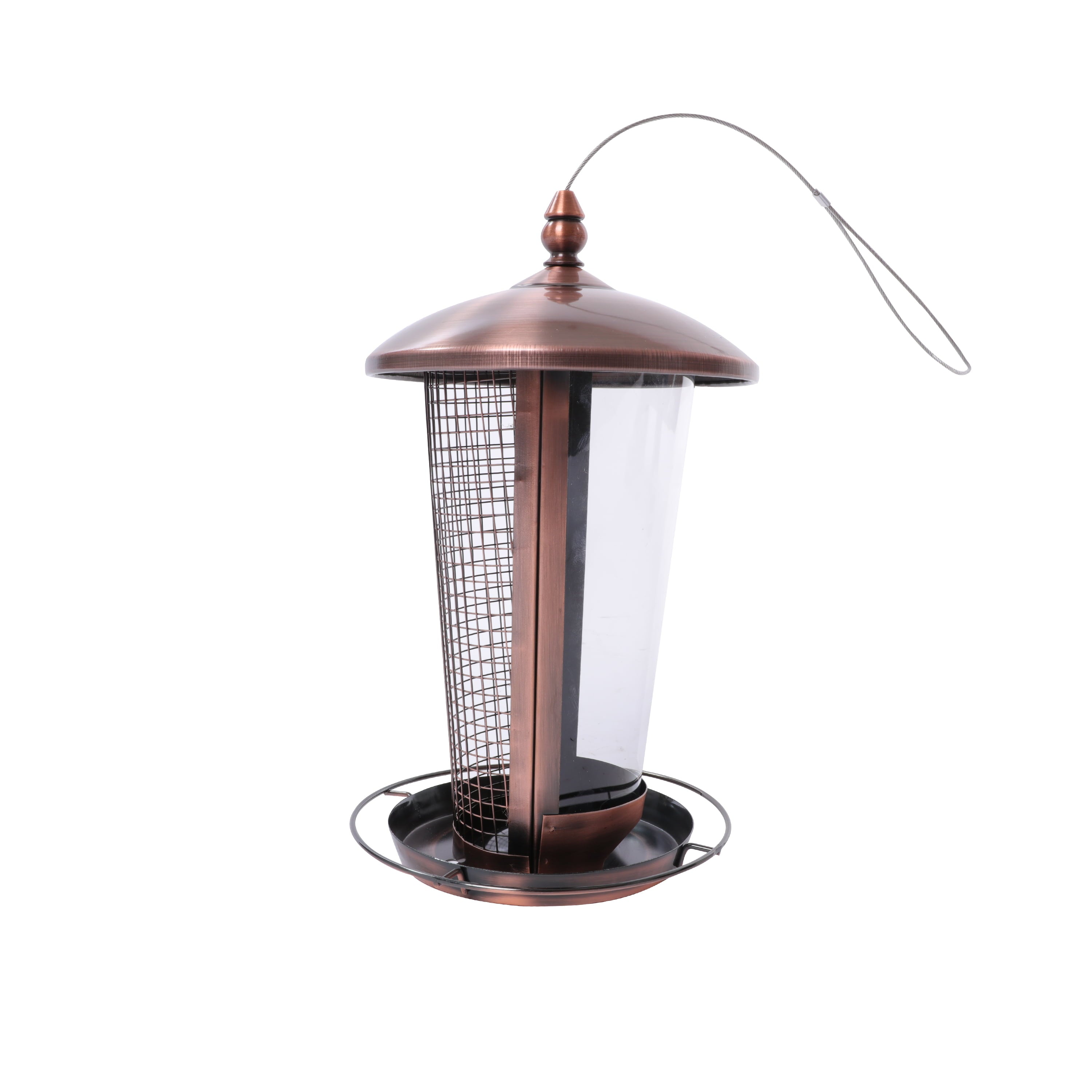 Bliss Outdoors Hanging 2-in-1 Bird Feeder W/ Twist-Lock Cover， 2.5 lb. Food Capacity