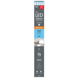 Feit Electric 32-Watt 4 ft. T8 G13 Type A Plug and Play High Output Linear LED Tube Light Bulb Daylight 5000K (10-Pack) T848HO850LED10