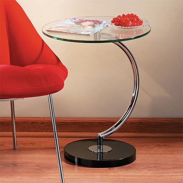 C Table Black chrome Lumisource