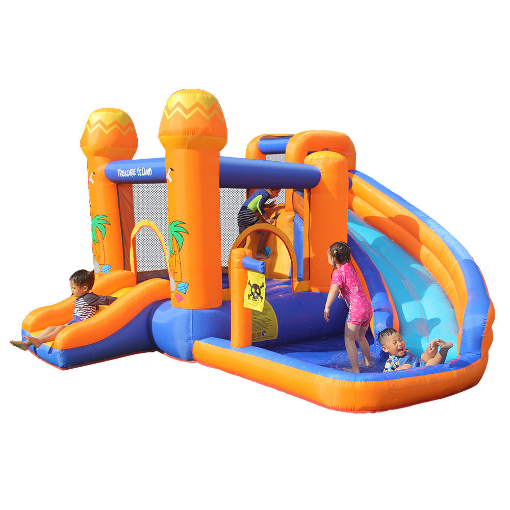 MultiEase Inflatable Kids Water Slide Park Bounce Splash Pool Patio