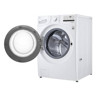 LG 4.5 Cu. Ft. Stackable Front Load Washer in White with Coldwash Technology WM3400CW