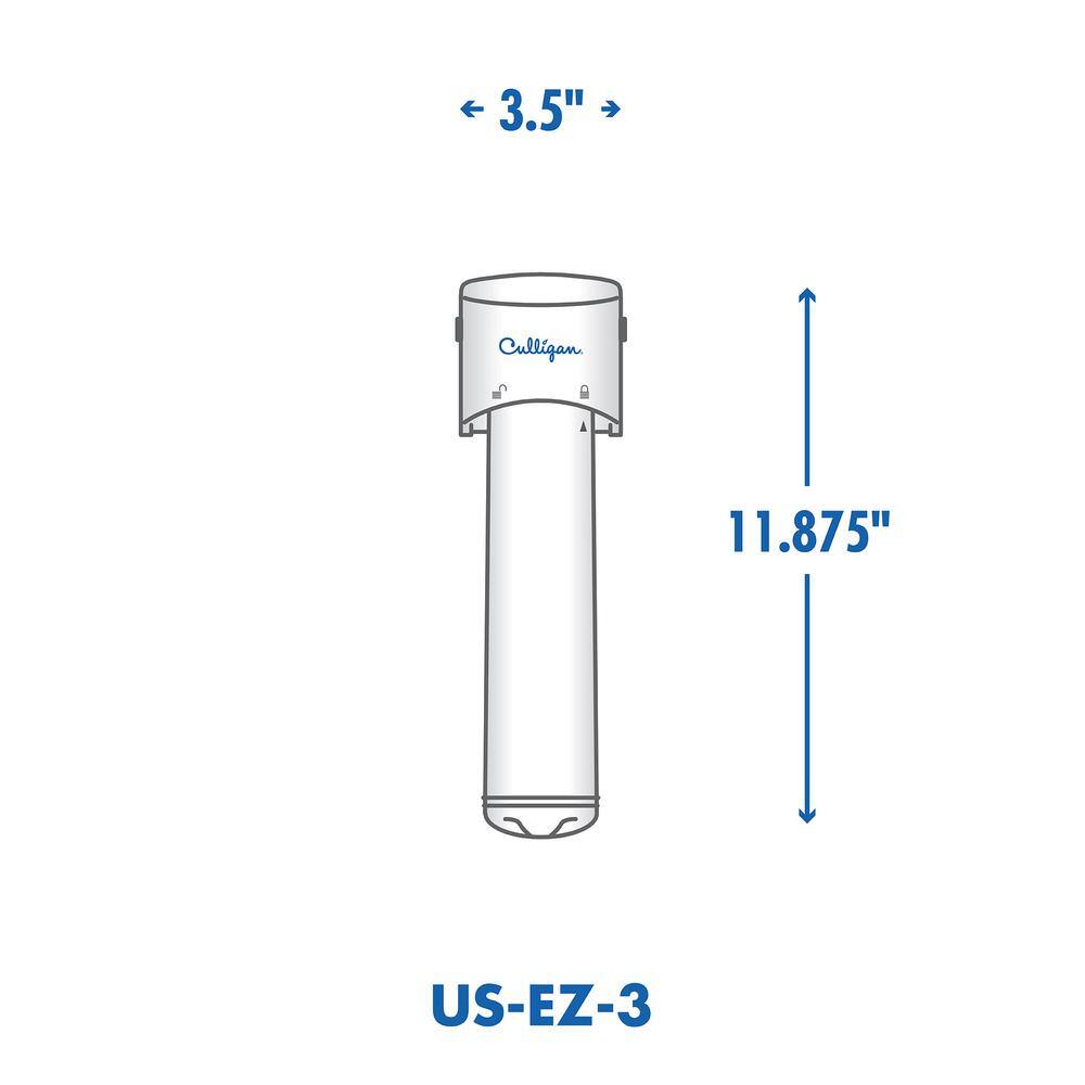 Culligan EZ-Change Under-sink Drinking Water Filter Advanced Water Filtration System US-EZ-3-CON