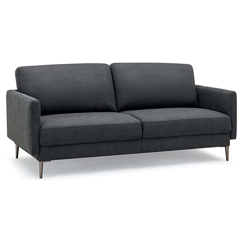 Modern Loveseat CertiPUR-US Certified 2-Seat Sofa Couch with Comfy Backrest Cushion & Solid Metal Legs