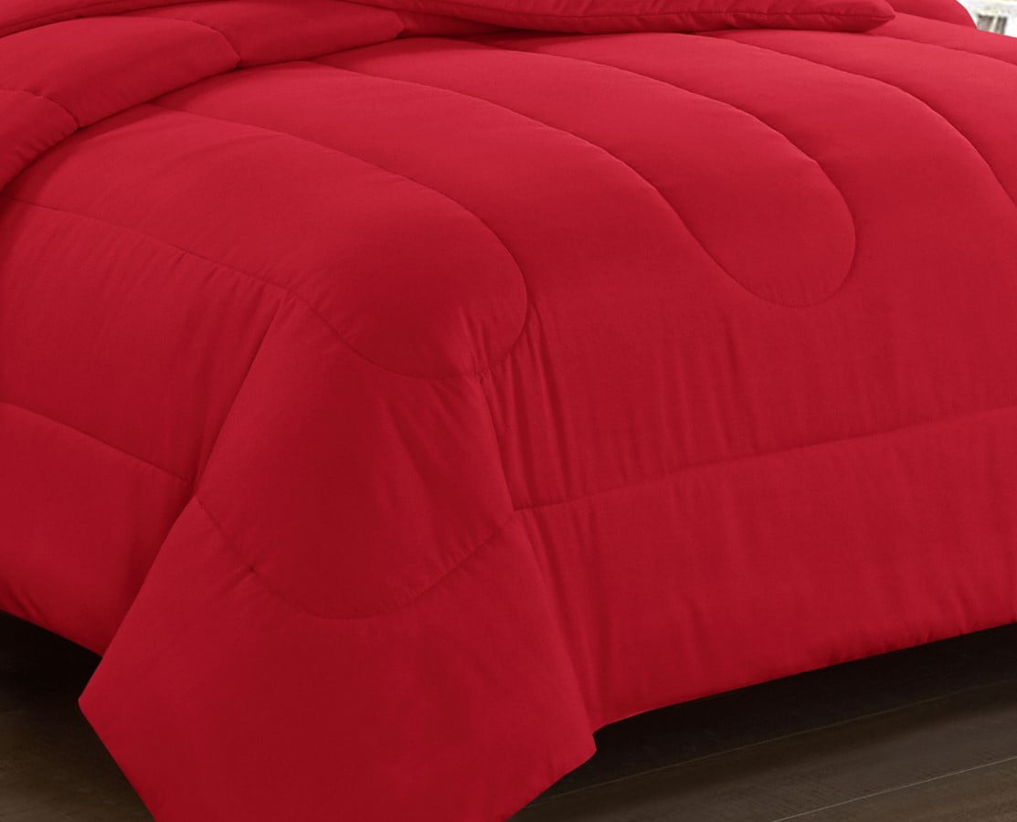 Pop Shop Pop Shop Solid Comforters Back to College Red Solid Print Polyester Comforters， Twin-XL， Washable