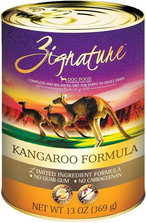 Zignature Kangaroo Limited Ingredient Formula Grain-Free Canned Dog Food 13-oz case of 12