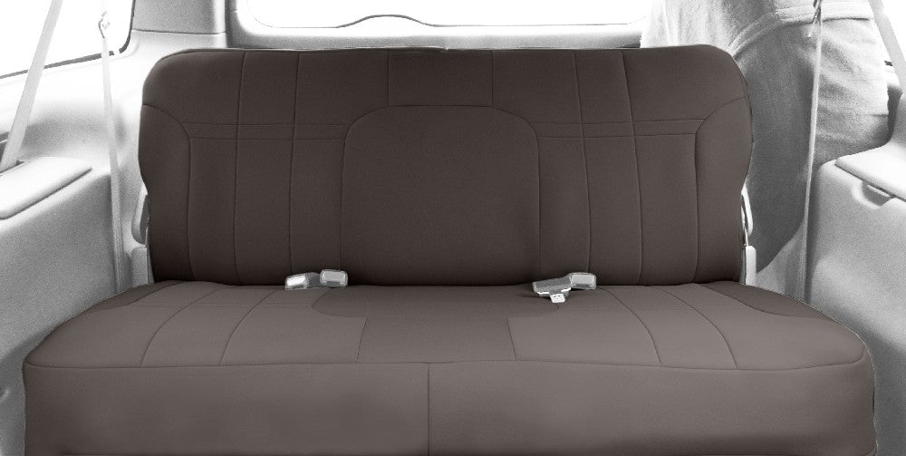 CalTrend Rear Solid Bench Neo Seat Covers for 2006-2008 Toyota Solara - TY390-03NA Charcoal Insert and Trim