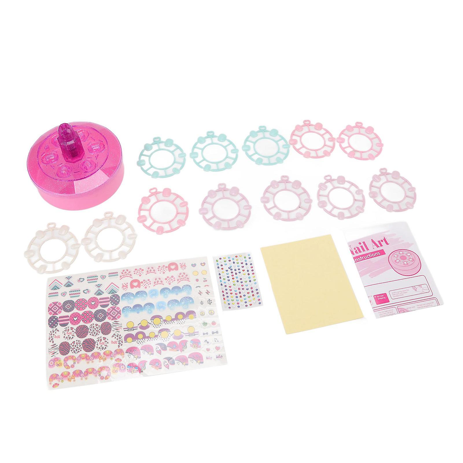 Nail Art Kit Toy Children DIY Sticker Set Kids Birthday Christmas Gift Studio Decoration