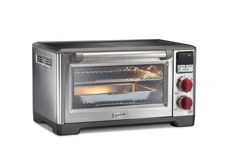 Wolf Gourmet Elite Countertop Oven With Red Knobs