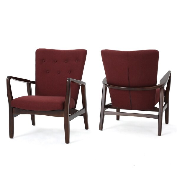 Becker Fabric Arm Chair (Set of 2) by Christopher Knight Home