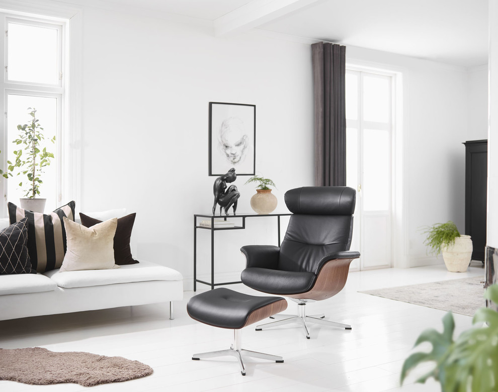 Conform Time out black leather lounge  chair recliner   Midcentury   Recliner Chairs   by Plush Pod Decor  Houzz