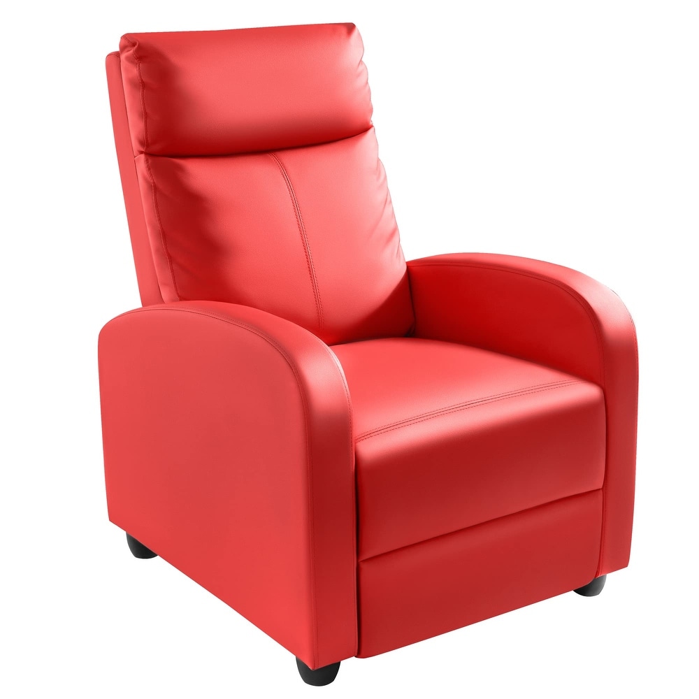 Recliner Chair  Recliner Sofa PU Leather for Adults  Recliners Home Theater Seating with Lumbar Support  Reclining Sofa Chair