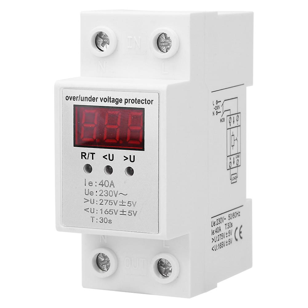 Berm Digital Under/over Voltage Protector Bems1-40a 230v 40a Automatic Delay Protector