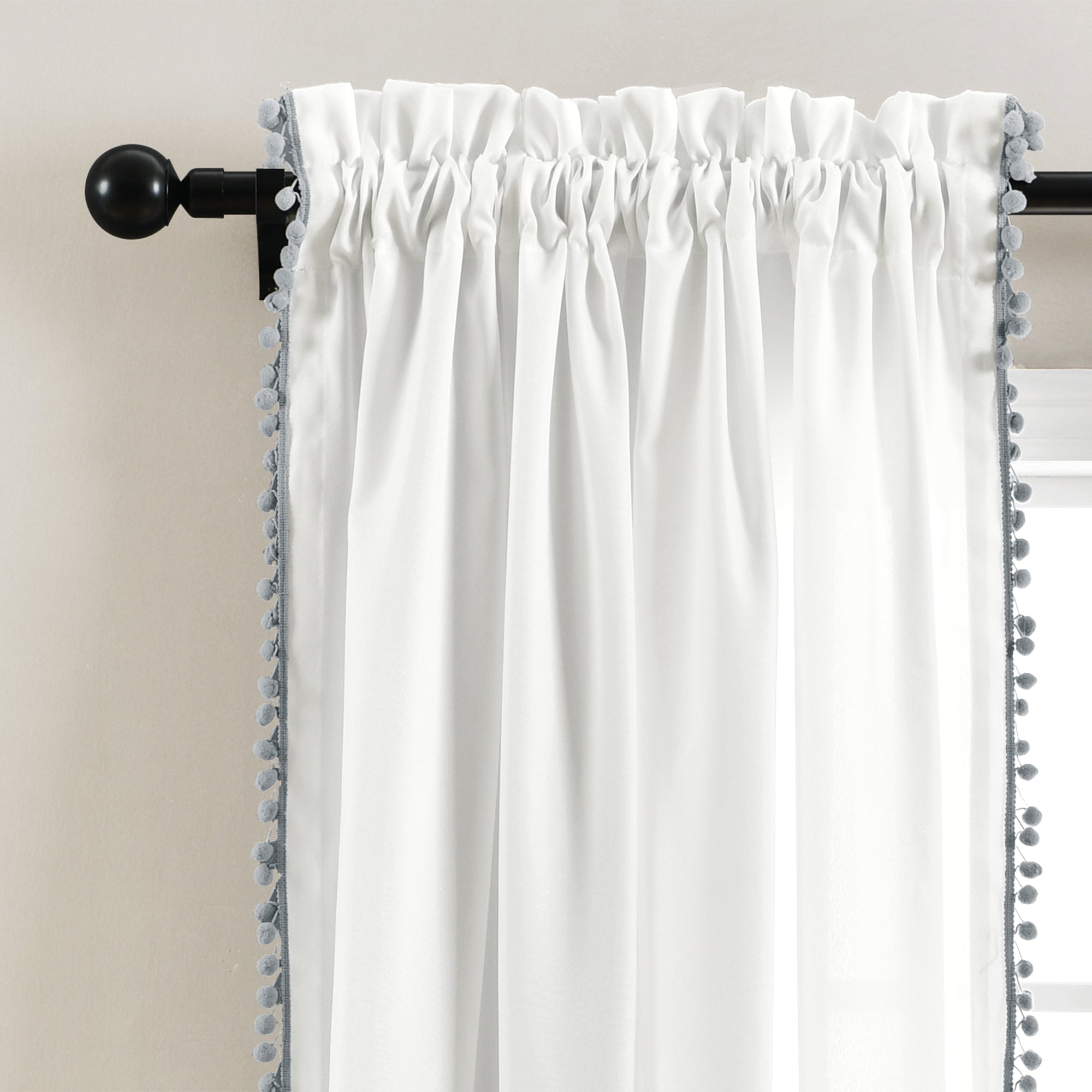 Pom Pom Window Curtain