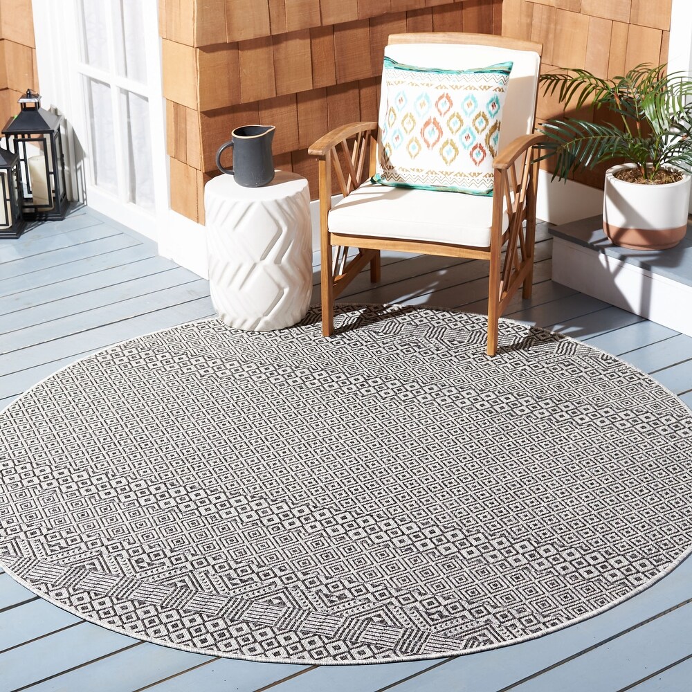 SAFAVIEH Courtyard Terezija Indoor/ Outdoor Waterproof Patio Backyard Rug