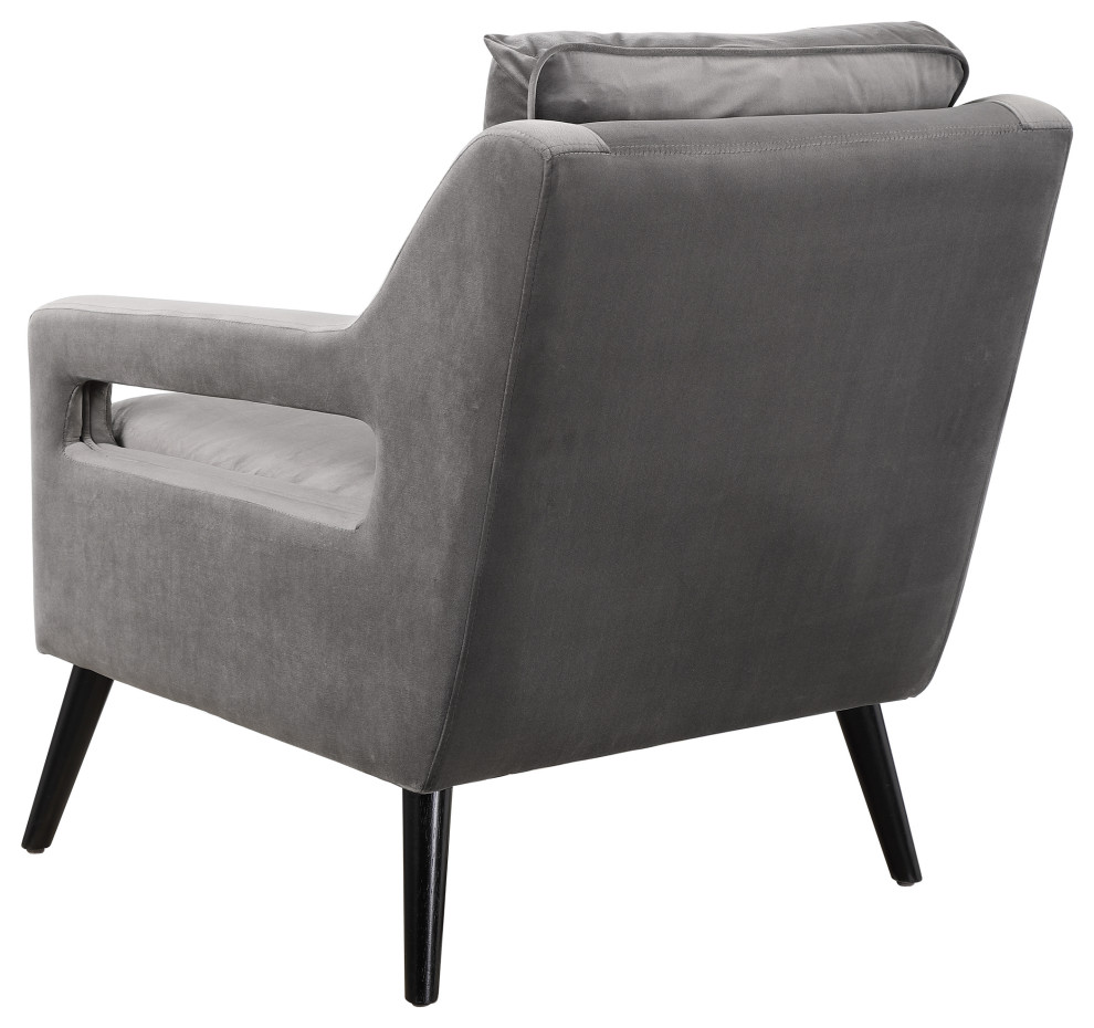 O  x27Brien Gray Armchair   Midcentury   Armchairs And Accent Chairs   by Ownax  Houzz