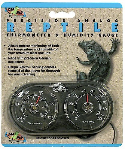 Zoo Med Precision Analog Thermometer and Humidity Gauge