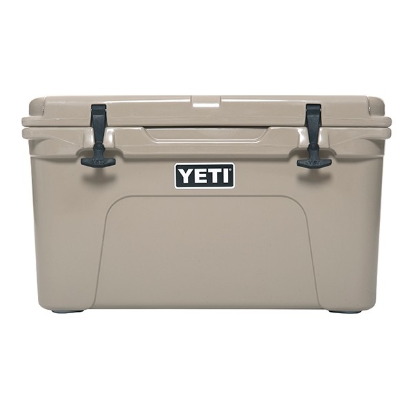 YETI Tundra YT45T Ice Cooler， 34 lb Ice， 28 Cans Beer Capacity， Polyethylene， Desert Tan， Polyester Handle