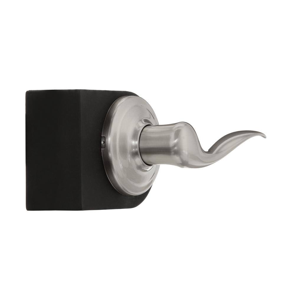 Kwikset Tustin Satin Nickel Right-Handed Half-Dummy Door Lever with Microban Antimicrobial Technology 788TNL RH 15 CP