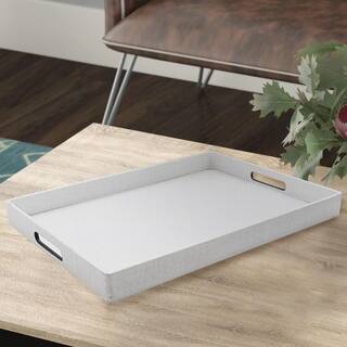 White Polypropylene Rectangular Alligator Tray A201crw