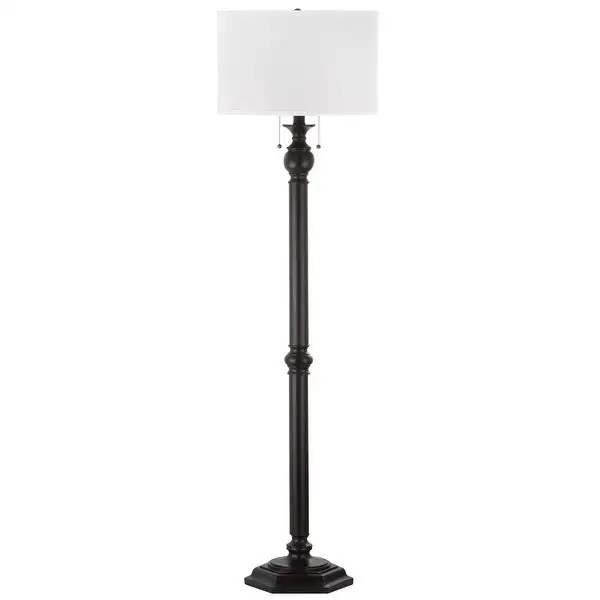 SAFAVIEH Lighting Jessie Oil-Rubbed Bronze 2-light 59-inch Floor Lamp - 16