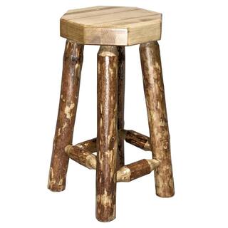 MONTANA WOODWORKS Glacier Country 30 in. Medium Brown Puritan Pine Bar Stool MWGCBN