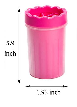 Miman Pet Paw Cleaner， Silicone Paw Cleaner-pink，3.935.9inch