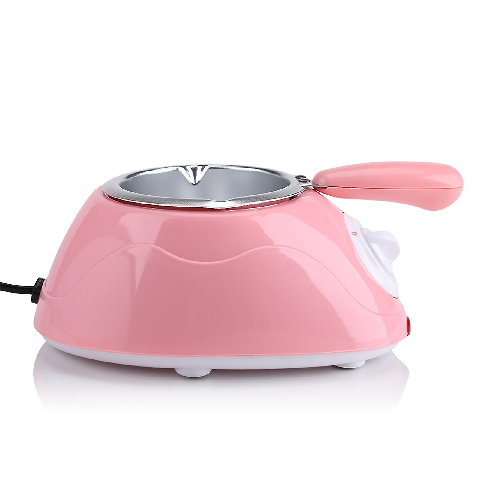 Electric Chocolate Candy Melting Pot Melter Machine Kitchen Tool with DIY Mould Set (Pink)