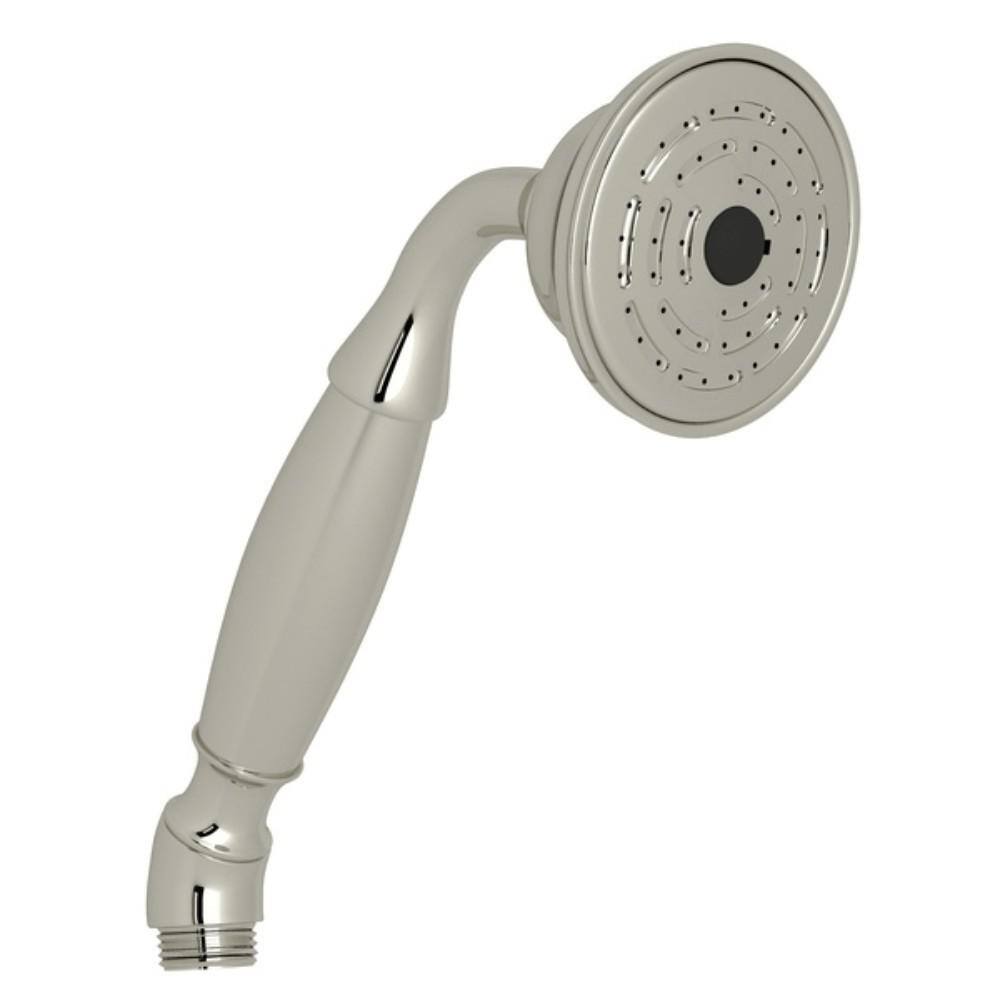 ROHL 1-Spray Patterns 2.75 in. Single Wall Mount Handheld Shower Head in Polished Nickel B204PN