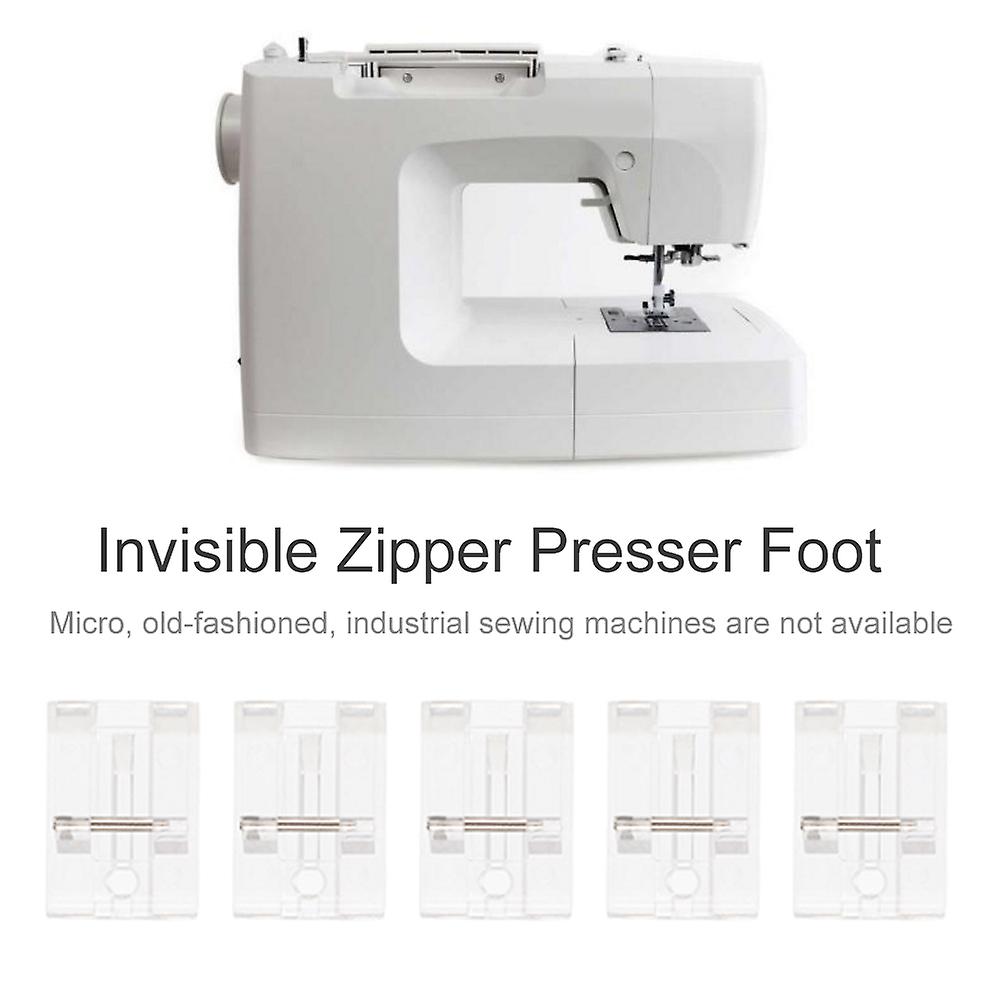 10pcs Invisible Zipper Presser Foot Plastic Multifunction Sewing Machine Accessories