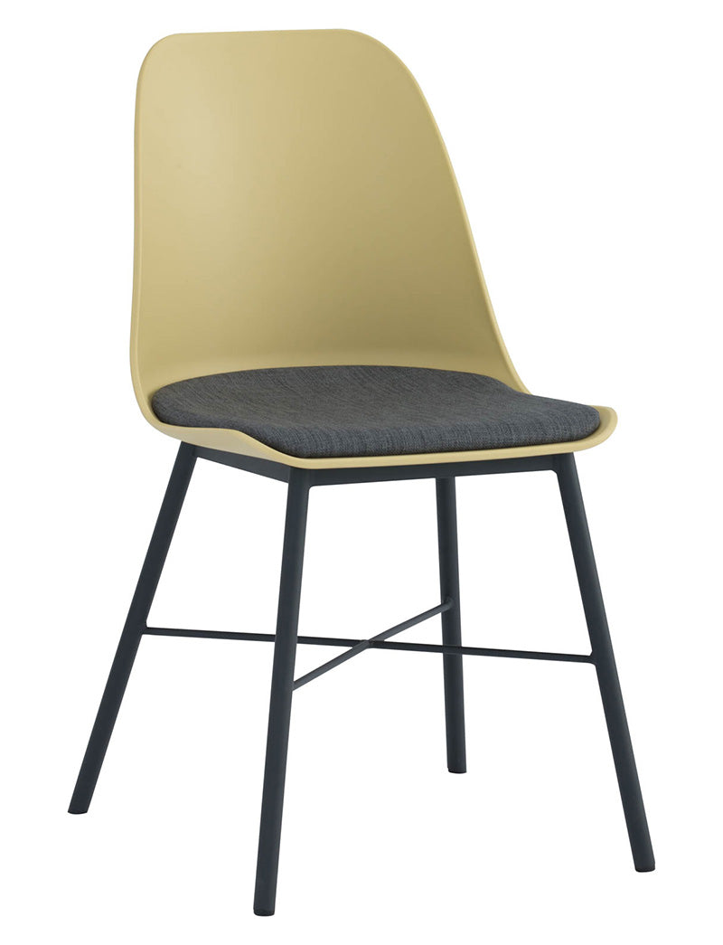 LAXMI Dining Chair - Dusty Yellow & Black