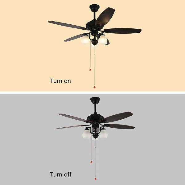 Farmhouse Reversible Fandelier Ceiling Fan with Remote Control Shopping - The Best Deals on Ceiling Fans | 40156177