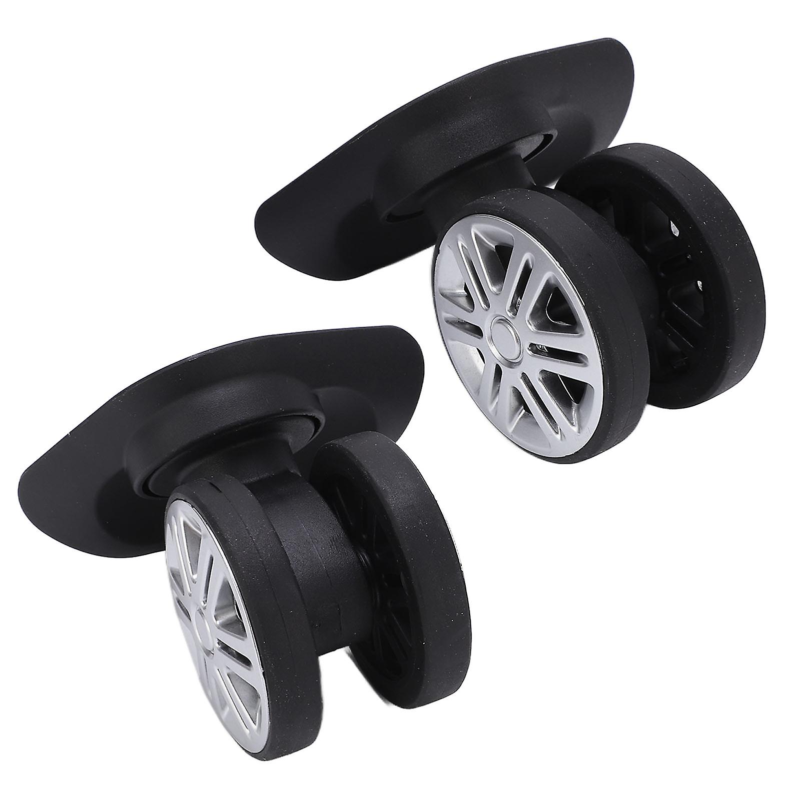 1 Pair Luggage Swivel Wheels Suitcase Swivel Casters Repalcement A19 Mute Double Row Wheels