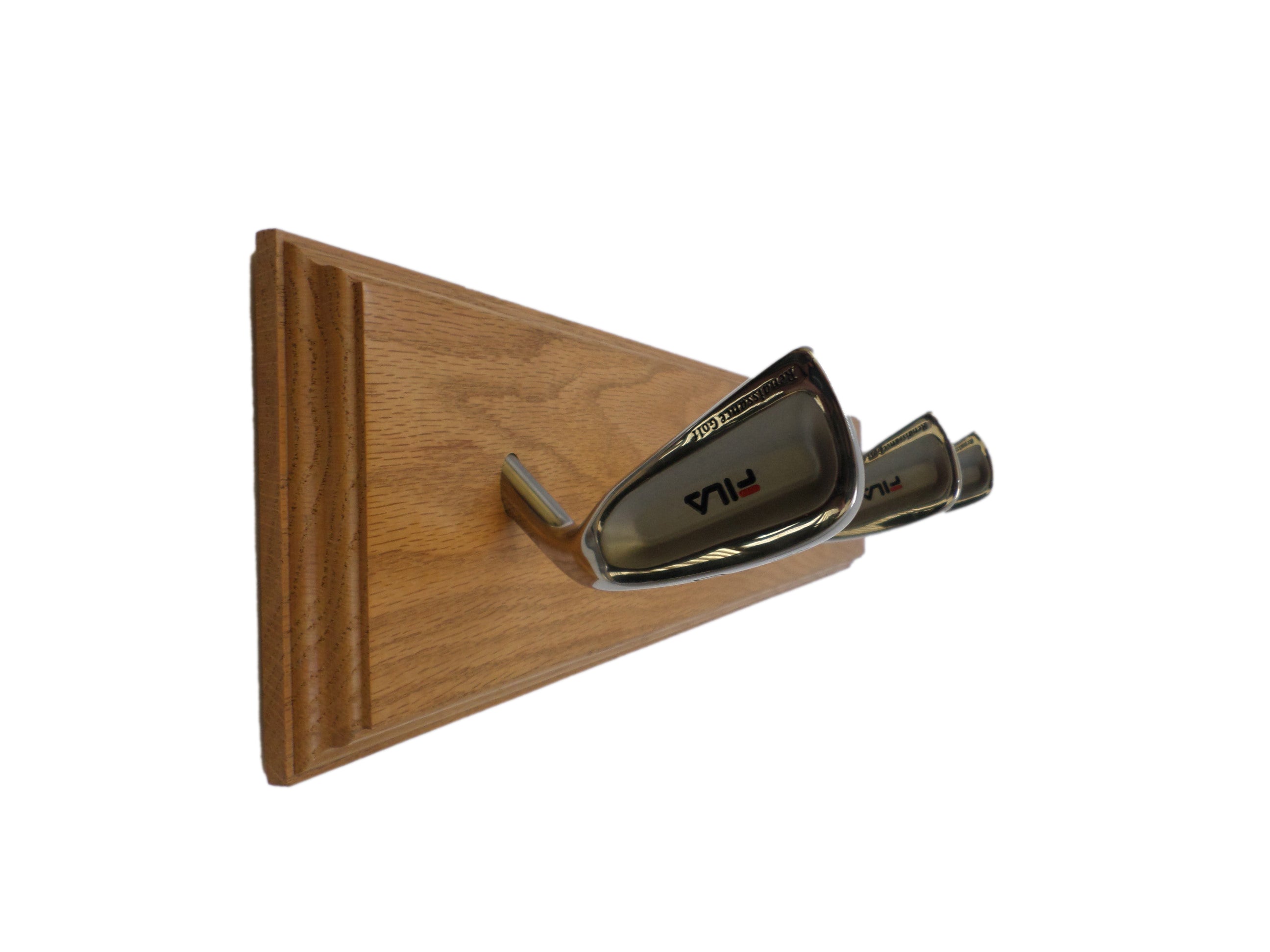 Golf Club Coat Rack (three 4-iron hooks)