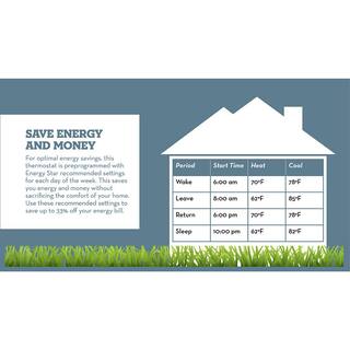 Orbit Clear Comfort Programmable Thermostat with Large Easy-to-Read Display 83521