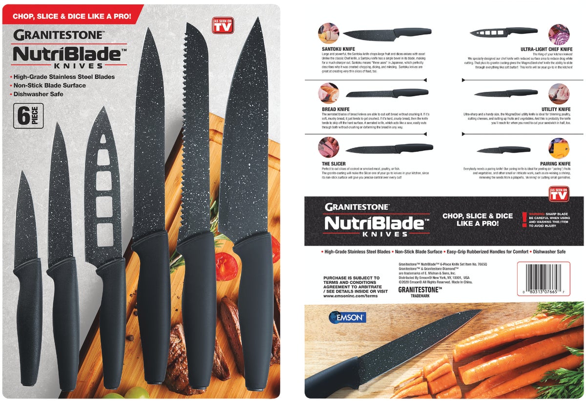 GraniteStone NutriBlade Knife Set