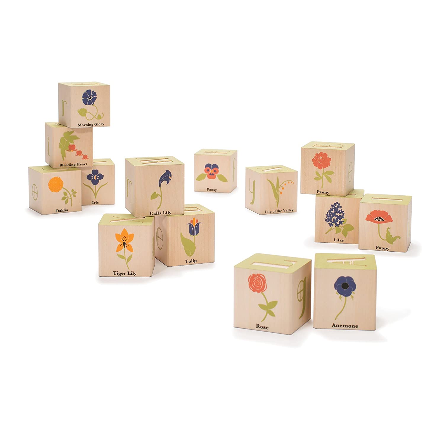 Flower Wooden Blocks by Uncle Goose