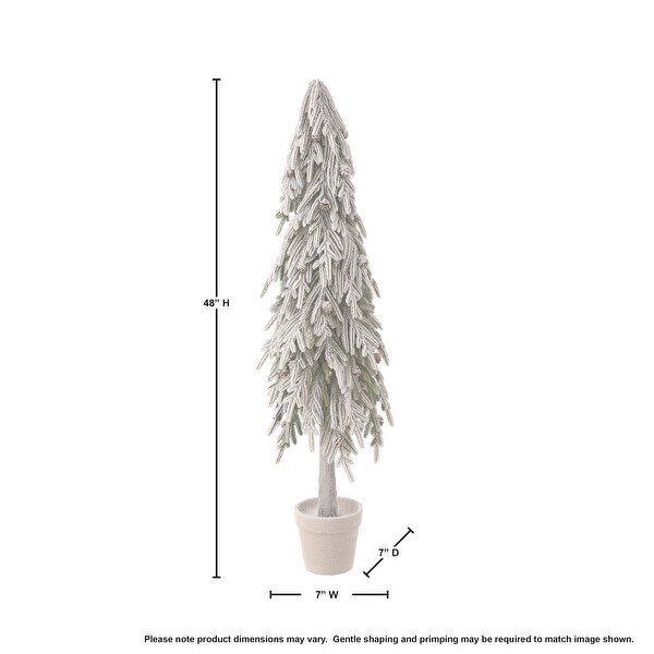 48 Potted Soft Touch Snow Norfolk Pine Tree