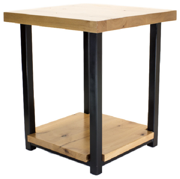 Modern Montana Rustic End Table   Industrial   Side Tables And End Tables   by Brushbacks Woodshop  Houzz