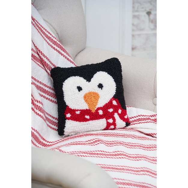 X 8 quot Penguin Hooked Petite Size Petite Size Accent Throw Pillow