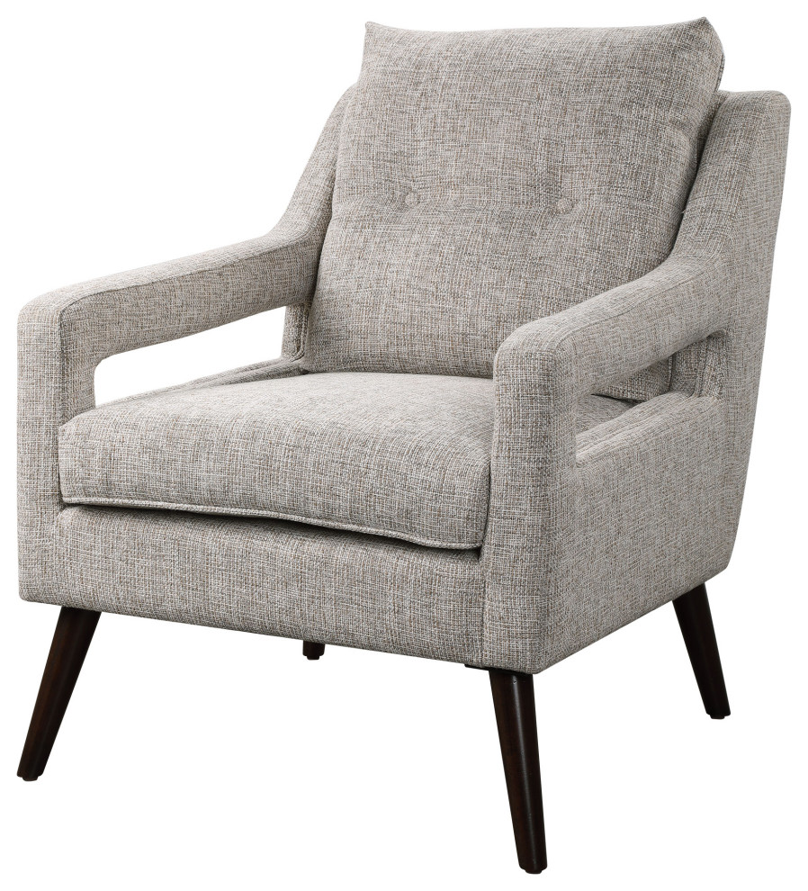 Uttermost O  x27Brien Neutral Armchair   Modern   Armchairs And Accent Chairs   by Zin Home  Houzz