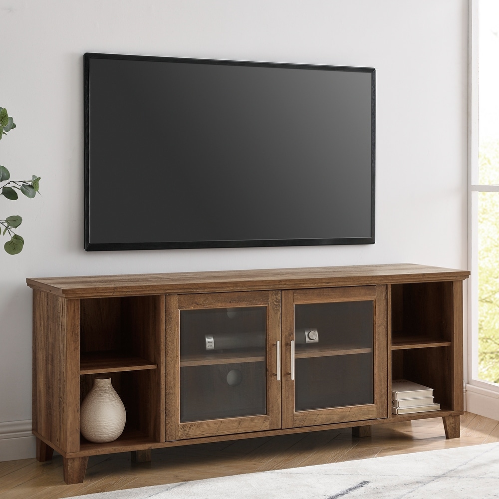 Middlebrook 58 inch Transitional Glass Door TV Stand