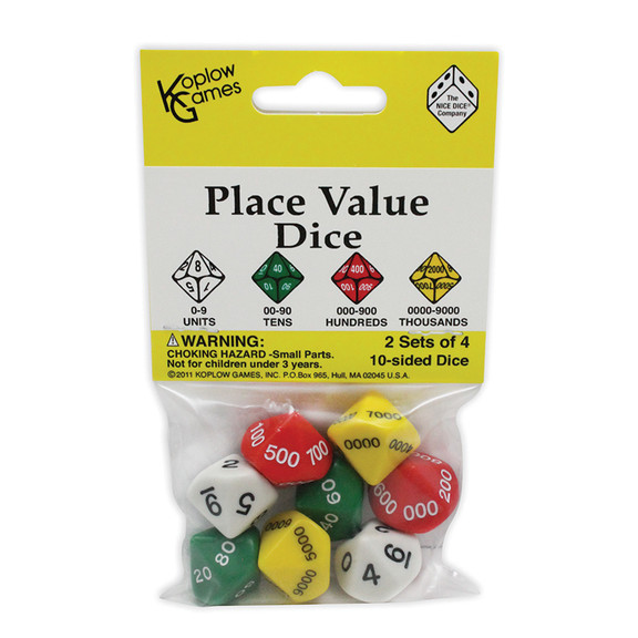 Koplow Games KOP11871 Place Value Dice