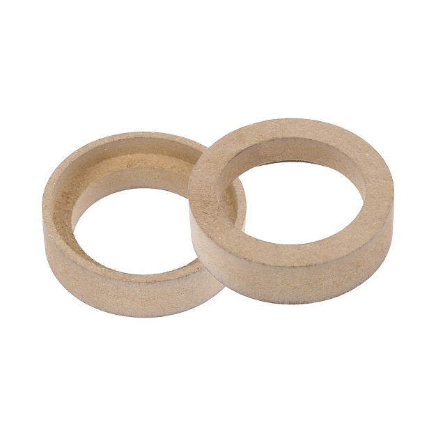 Unique Bargains Car Speaker Spacer Ring Adaptor Brackets Mounting Spacer Recess Bezel Plate Wood