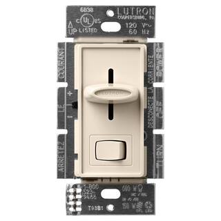 Lutron Skylark LED+ Dimmer Switch for Dimmable LED Bulbs 150W LEDSingle-Pole or 3-Way Light Almond (SCL-153P-LA) SCL-153P-LA