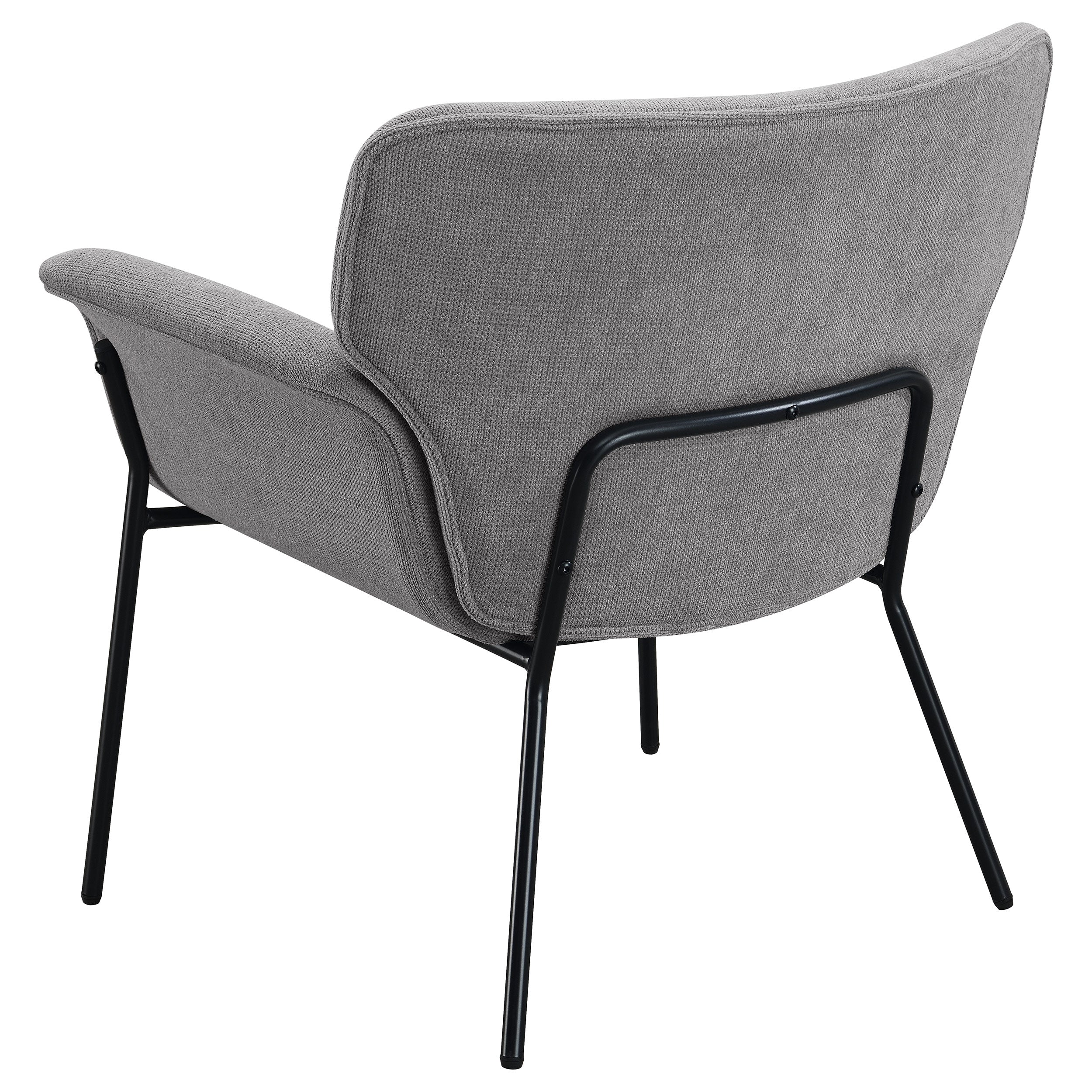 Davina Upholstered Flared Arms Accent Chair Ash Grey-905614