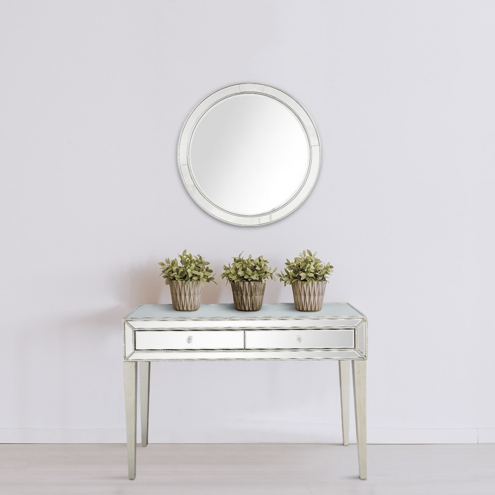 Silver Beaded Console Table   Contemporary   Console Tables   by UStradeENT LLC  Houzz